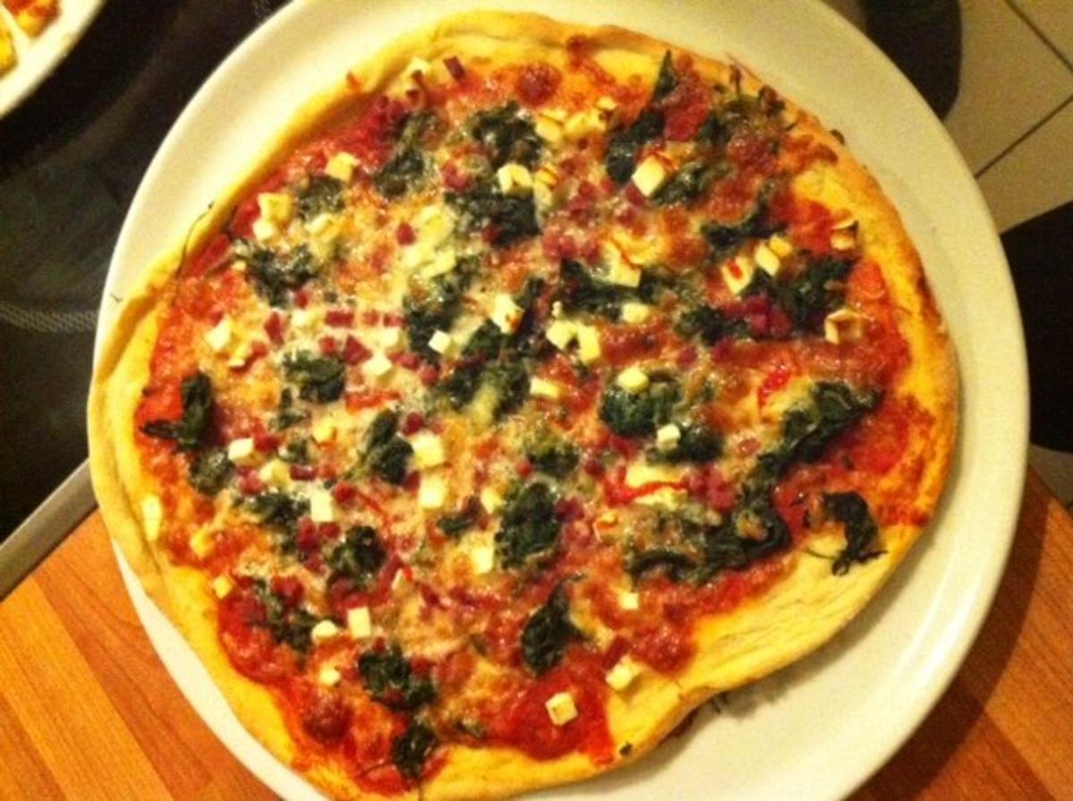 Pizza Spinaci - Rezept