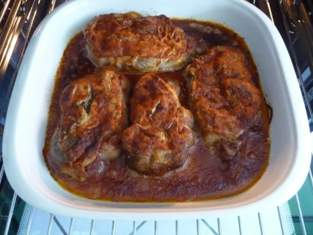 Schwein : Hals (Nacken, Kamm) aus dem Backofen mit Gemüsereis - Rezept - Bild Nr. 12