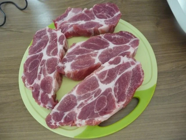 Schwein : Hals (Nacken, Kamm) aus dem Backofen mit Gemüsereis - Rezept - Bild Nr. 3