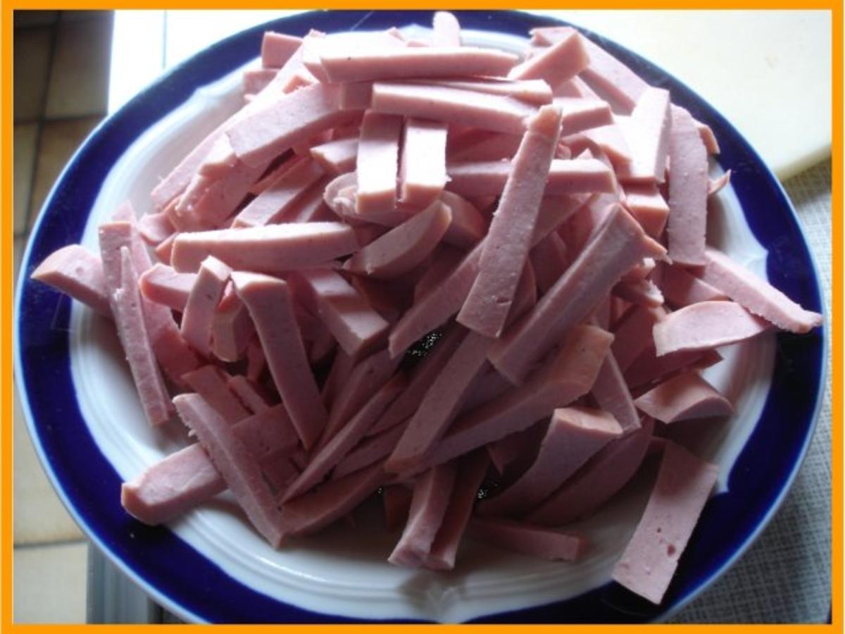 Fusili mit Fleischwurst, einfach