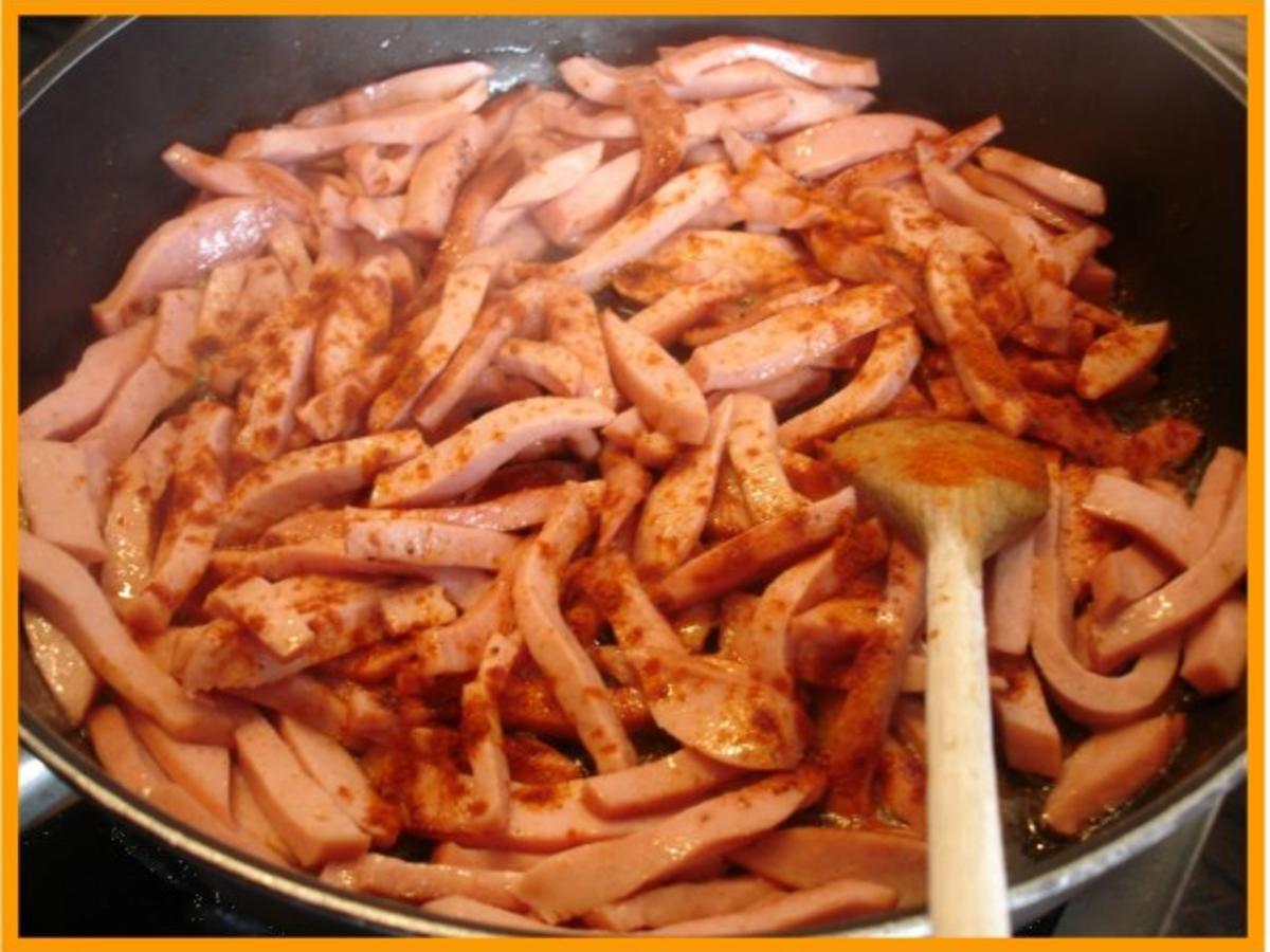 Fusili mit Fleischwurst, einfach
