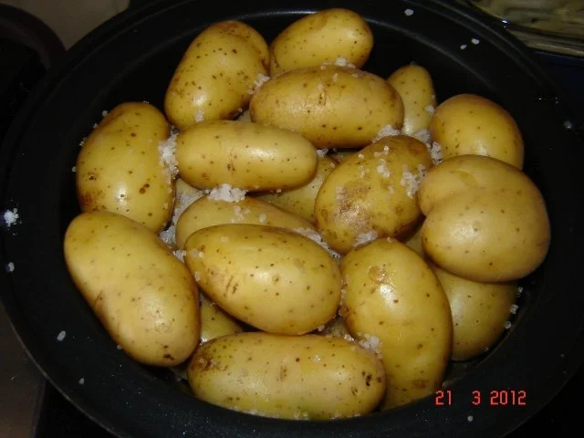 Fleisch : Koteletts, frischer Spargel und Spargelkartoffeln - Rezept - Bild Nr. 2