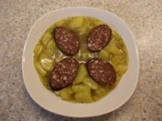 Kartoffelgemies mit Blutworscht - Rezept