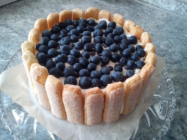 Heidelbeer-Stracciatella-Charlotte - Rezept