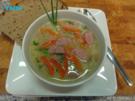 Gebundene Gemüsesuppe mit Wurst - Rezept
