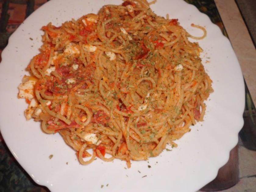 Pasta: Spaghettipfanne Bella Italia - schnell &amp; einfach - von widder1987