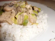 Geflügel, Pute: Putenragout mit Champignons und Reis - Rezept
