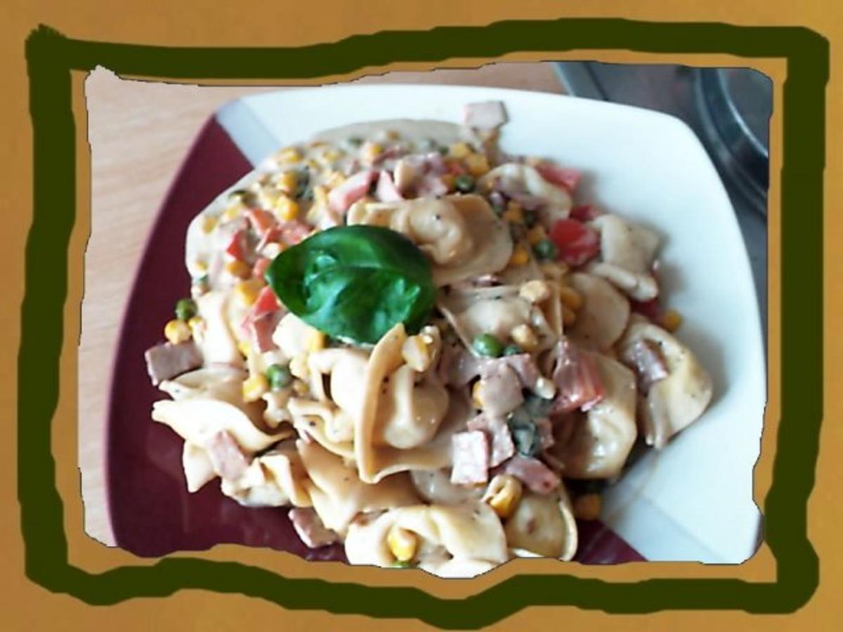 Schinken Gemüsepfanne mit Tortellinis - einfach - 20 kcal/100g