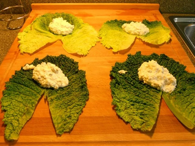 Rezept: Wirsing / Ziegenkäse Variation Bild Nr. 3 Wirsing / Ziegenkäse Variation - Rezept - Bild Nr. 3