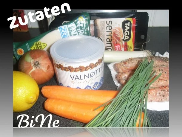 Rezept: BiNe` S LACHSFILET MIT WALNUSSKRUSTE IN LAUCHGEMUESE Bild Nr. 2 BiNe` S LACHSFILET MIT WALNUSSKRUSTE IN LAUCHGEMUESE - Rezept - Bild Nr. 2