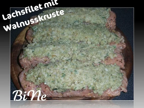 Rezept: BiNe` S LACHSFILET MIT WALNUSSKRUSTE IN LAUCHGEMUESE Bild Nr. 6 BiNe` S LACHSFILET MIT WALNUSSKRUSTE IN LAUCHGEMUESE - Rezept - Bild Nr. 6