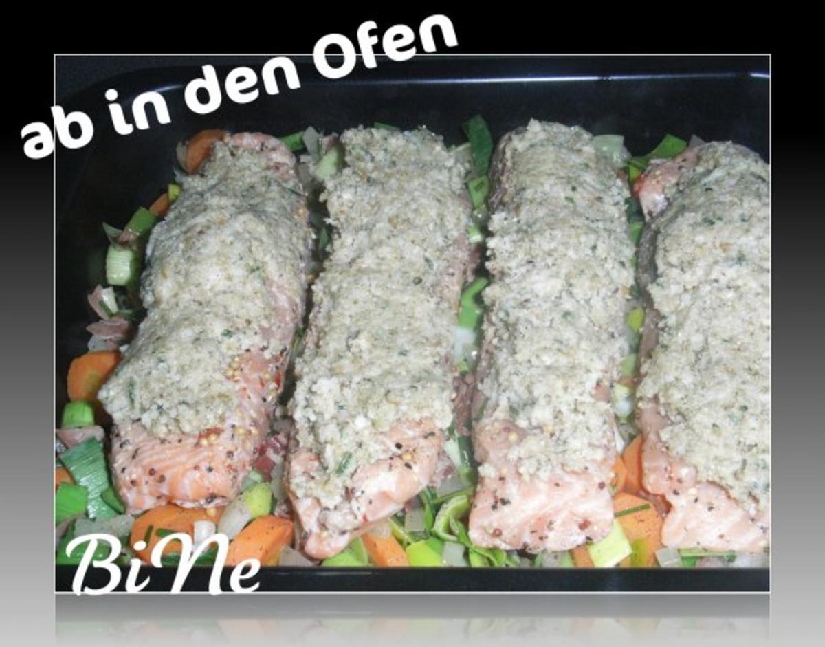 BiNe` S LACHSFILET MIT WALNUSSKRUSTE IN LAUCHGEMUESE - Rezept - Bild Nr. 7