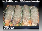 BiNe` S LACHSFILET MIT WALNUSSKRUSTE IN LAUCHGEMUESE - Rezept