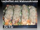BiNe` S LACHSFILET MIT WALNUSSKRUSTE IN LAUCHGEMUESE - Rezept