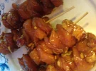 Saté-Spiesse an Erdnuss-Sauce - Rezept