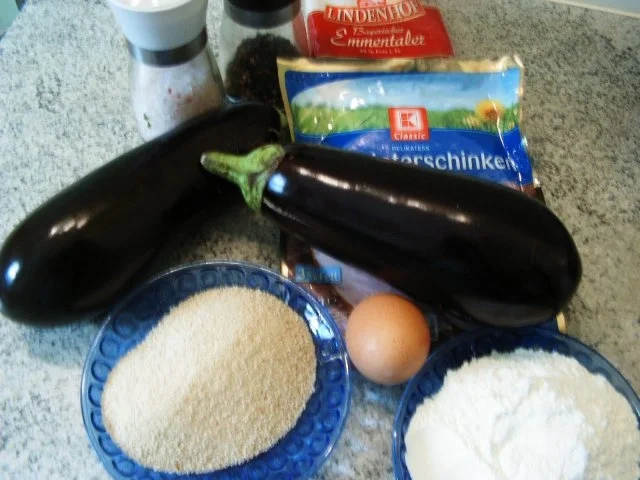 Rezept: Aubergine Cordon bleu Bild Nr. 2 Aubergine Cordon bleu - Rezept - Bild Nr. 2