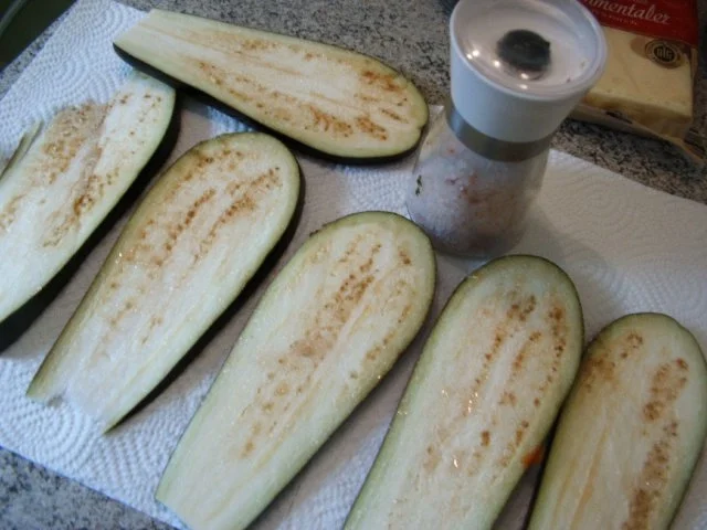 Rezept: Aubergine Cordon bleu Bild Nr. 3 Aubergine Cordon bleu - Rezept - Bild Nr. 3