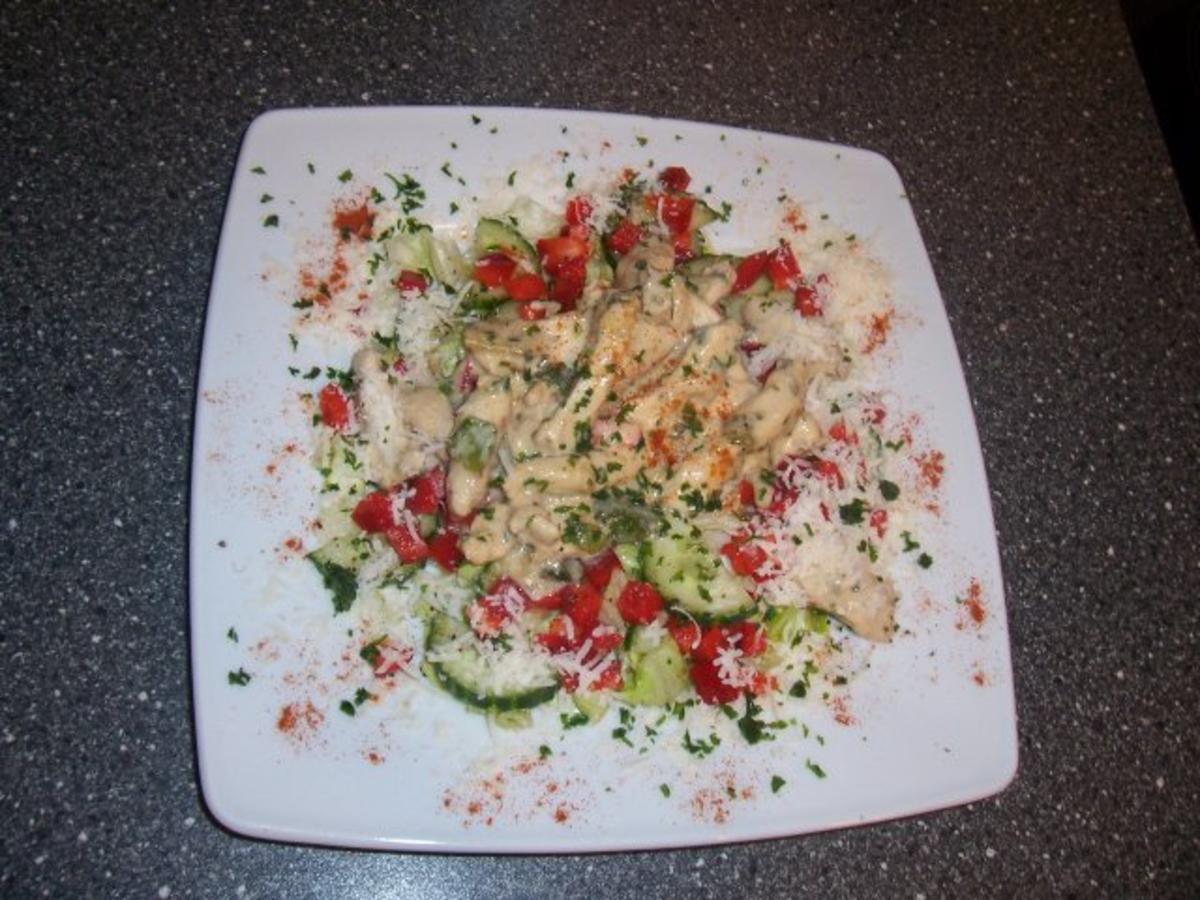 Frühlingssalat mit Hähnchenbrust- Geschnetzeltes - Rezept - Bild Nr. 7