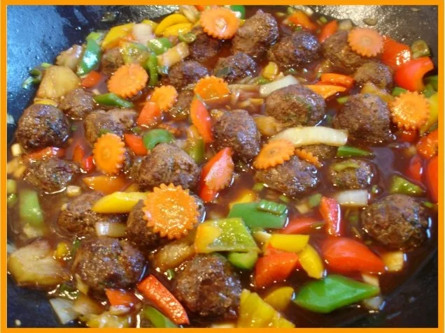 Fleischbällchen in Gemüse süß-sauer - Rezept - Bild Nr. 21