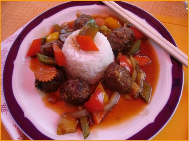 Fleischbällchen in Gemüse süß-sauer - Rezept - Bild Nr. 22