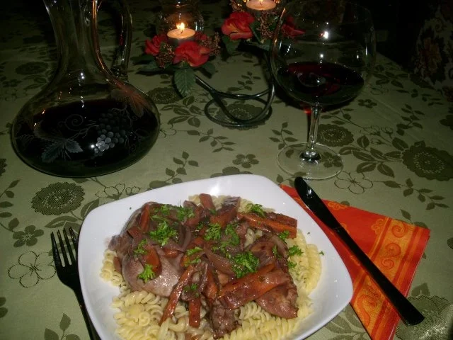 Rotwein-Hähnchen>> - Rezept