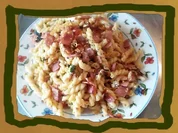 Schinken-Eier Spirellipfanne - Rezept