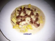 Auflauf: Porree mit Hackfleisch und Kartoffeln - Rezept