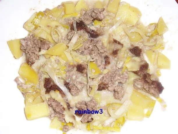 Auflauf: Porree mit Hackfleisch und Kartoffeln - Rezept - Bild Nr. 2