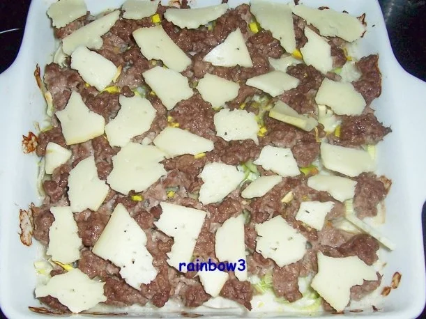 Auflauf: Porree mit Hackfleisch und Kartoffeln - Rezept - Bild Nr. 7