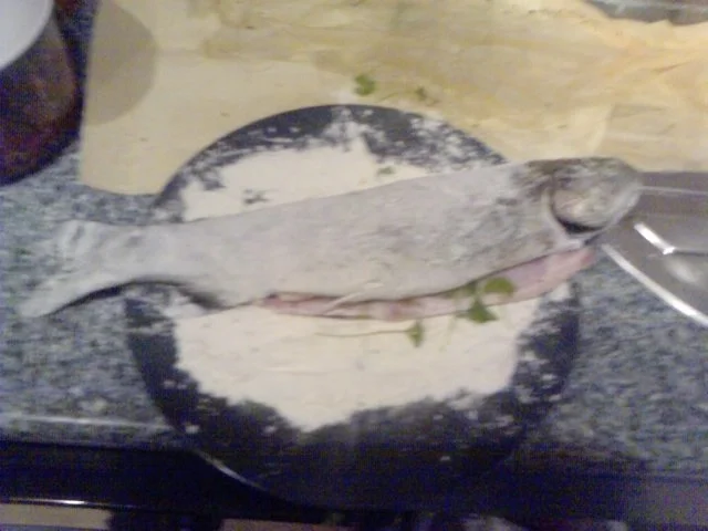 Rezept: Mehlige gegrillte Forelle mit chilligen sauren Bratkartoffeln Bild Nr. 11 Mehlige gegrillte Forelle mit chilligen sauren Bratkartoffeln - Rezept - Bild Nr. 11