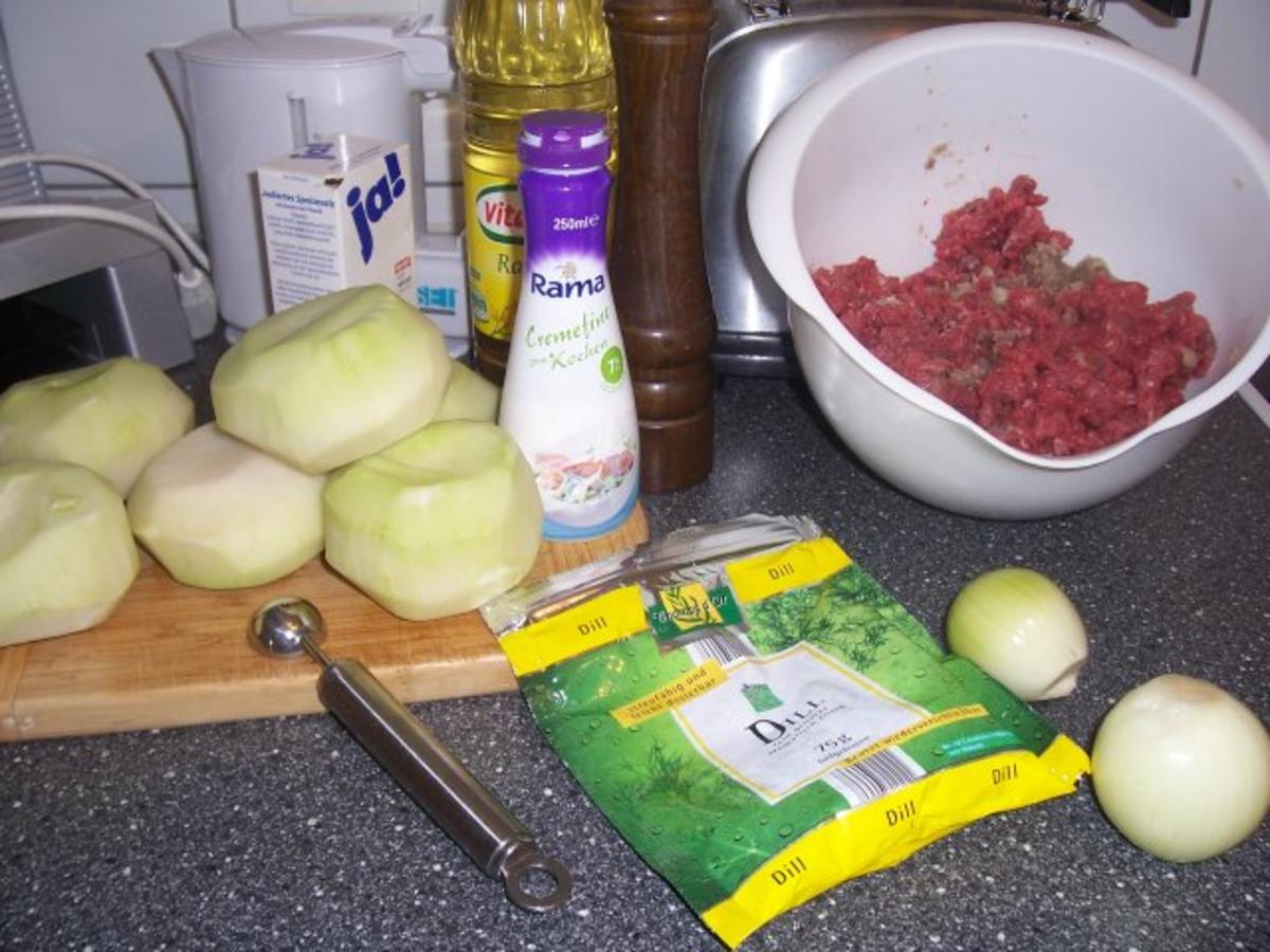 Kohlrabi Cremesuppe mit Rinderhackbällchen - Rezept - Bild Nr. 3