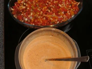 Rezept: Schnitzelauflauf " Puszta Art " Bild Nr. 4 Schnitzelauflauf " Puszta Art " - Rezept - Bild Nr. 4