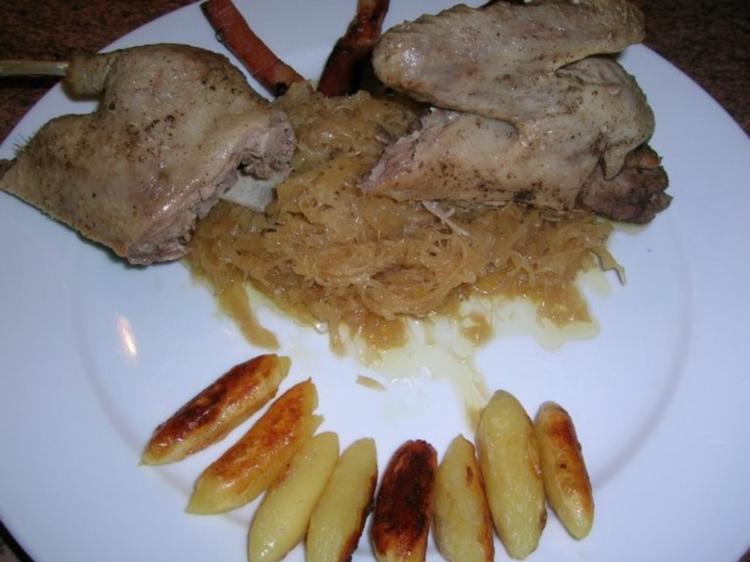 Wildente auf karamellisiertem Sauerkraut - einfach - von rowiwo