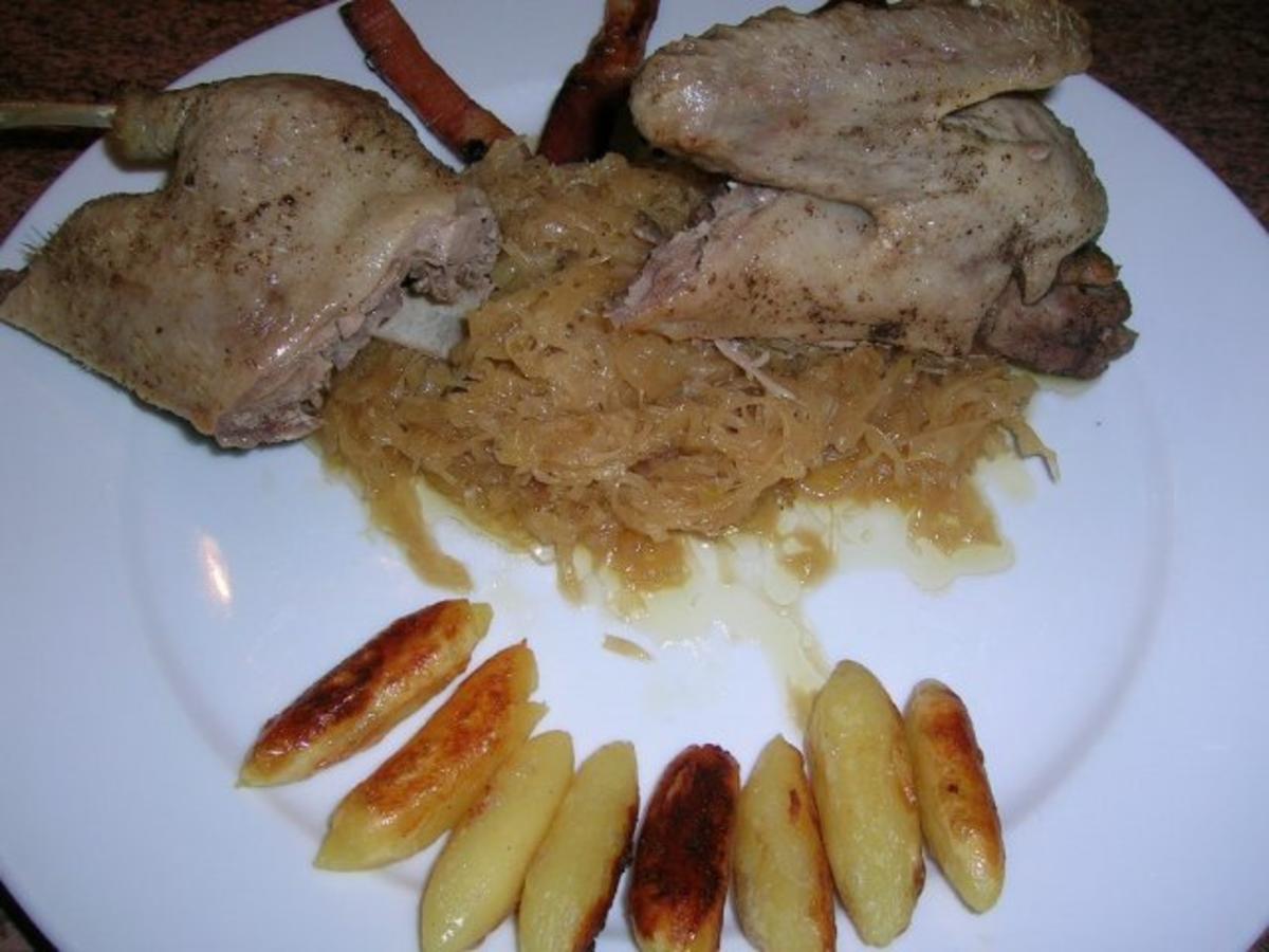 Wildente auf karamellisiertem Sauerkraut - einfach - von rowiwo