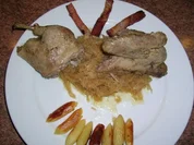 Wildente auf karamellisiertem Sauerkraut - Rezept