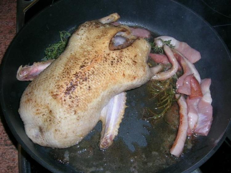 Wildente auf karamellisiertem Sauerkraut - einfach - von rowiwo