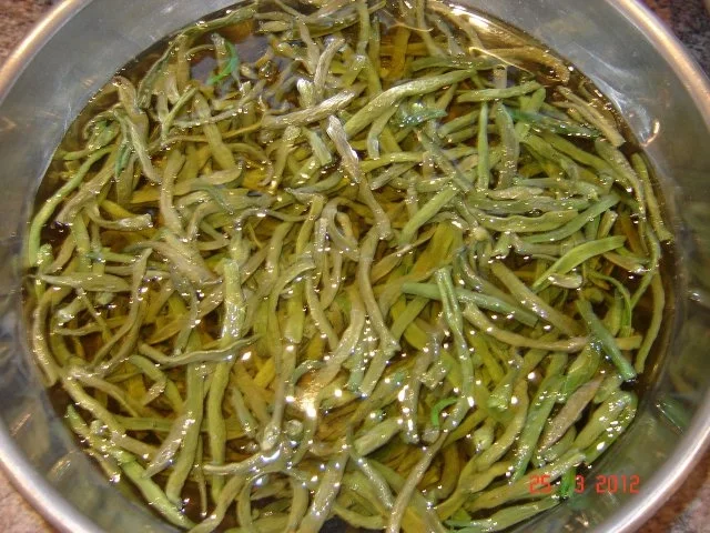 Fleisch : Geräuchertes (Eigenproduktion) mit Dörrbohnen und Kartoffelpü - Rezept - Bild Nr. 6