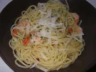 Spaghetti aglio e olio con Scampi - Rezept