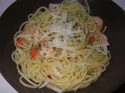 Spaghetti aglio e olio con Scampi - Rezept