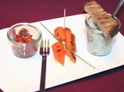 Hessische Tapas: Kräutersüppchen, Schmandmöhre  und Ahle Worscht-Salat - Rezept