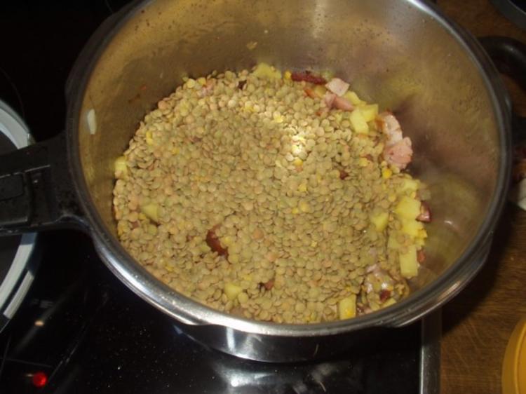 Wie Lange Brauchen Linsen Im Schnellkochtopf Linsensuppe aus dem Schnellkochtopf - einfach - von coko