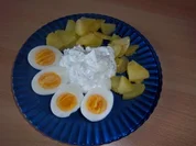 Eier in Kräuterrahm - Rezept
