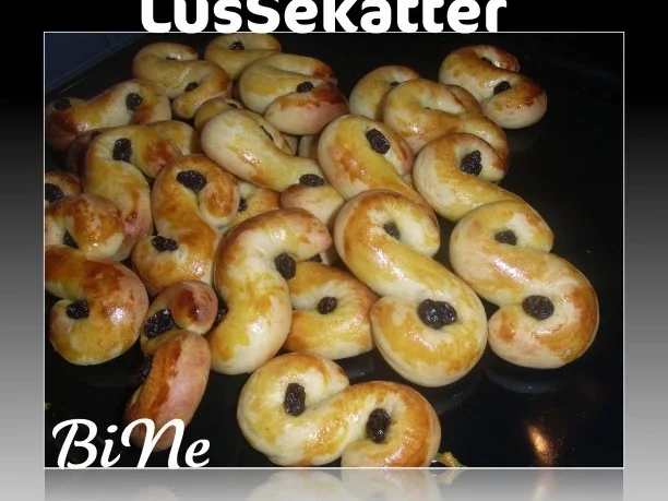 Rezept: BiNe` S LUSSEKATTER - SCHWEDISCHES HEFEGEBÆCK BiNe` S LUSSEKATTER - SCHWEDISCHES HEFEGEBÆCK - Rezept
