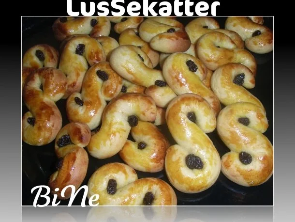 Rezept: BiNe` S LUSSEKATTER - SCHWEDISCHES HEFEGEBÆCK Bild Nr. 8 BiNe` S LUSSEKATTER - SCHWEDISCHES HEFEGEBÆCK - Rezept - Bild Nr. 8
