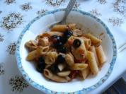 Penne mit Champignons und Schafskäse - Rezept