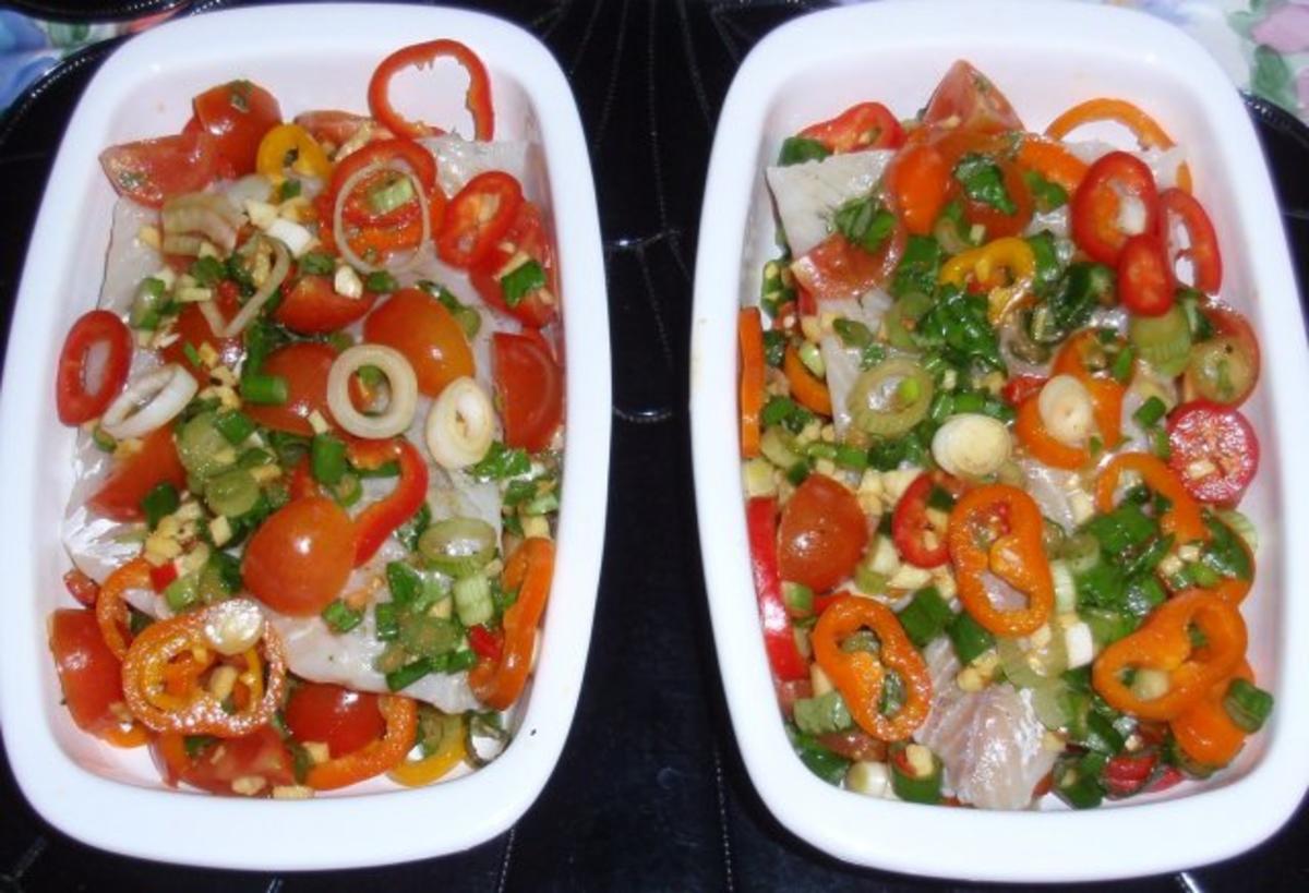 Fisch-Gemüse aus dem Backofen mit Basmati-Reis - Rezept - Bild Nr. 11