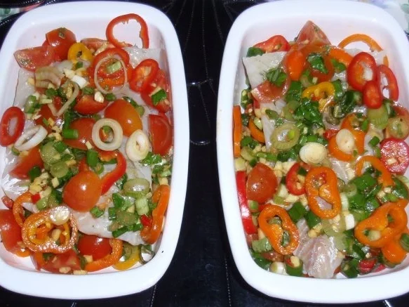 Fisch-Gemüse aus dem Backofen mit Basmati-Reis - Rezept - Bild Nr. 11