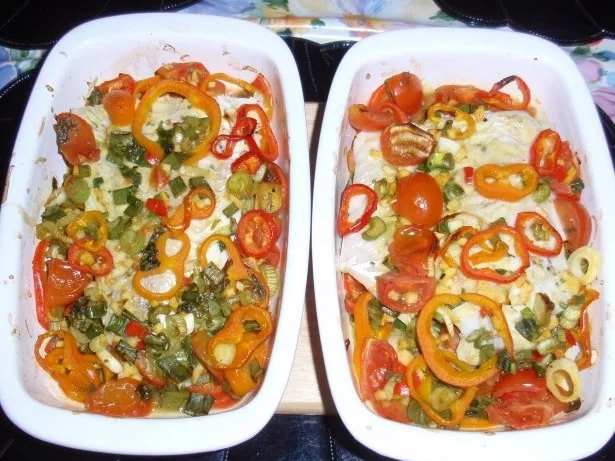 Fisch-Gemüse aus dem Backofen mit Basmati-Reis - Rezept - Bild Nr. 12