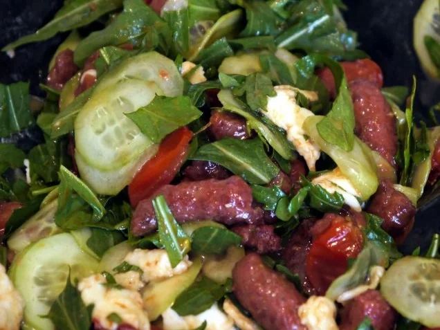 Lauwarmer Salat mit Merguez und karamellisierten Tomaten - Rezept - Bild Nr. 10