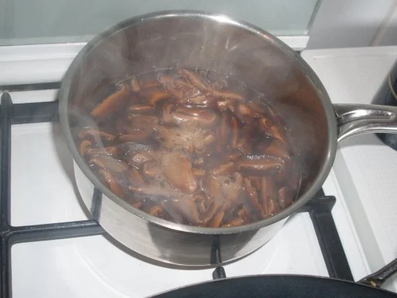 Huhn "Asiatisch" mit Gemüsestreifen auf Mie-Nudeln - Rezept - Bild Nr. 4